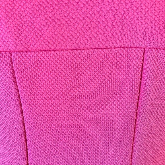 Karin Stevens Cap Sleeves Fit Flare Skater Dress Jersey Stretchy Size 14 Pink - Picture 11 of 16
